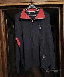 Marina Militare maglia maglione XL nero rosso uomo