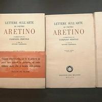 Pertile Lettere sull'arte di Pietro Aretino 1960
