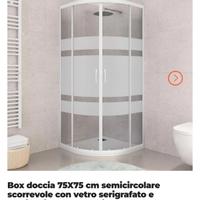 box doccia 75x75 cm 
