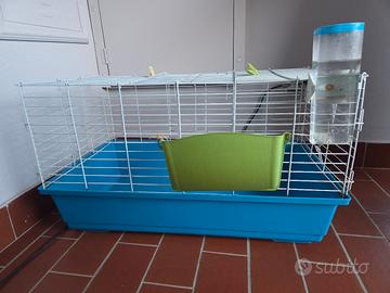 Gabbia per cavie o conigli 78x45 H44cm