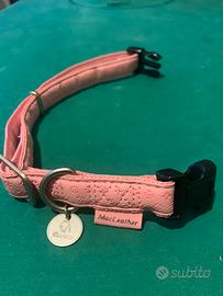 Collare per cane Nayeco rosa 36 cm (Macleather)