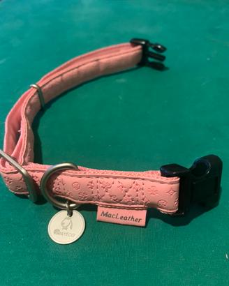 Collare per cane Nayeco rosa 36 cm (Macleather)