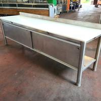 tavolo per taglio carni macello usato