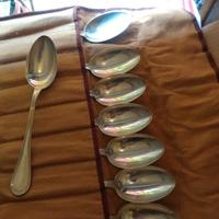 Servizio inglese,in argento 800,posate da 8