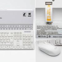 Kit Tastiera e Mouse Wireless Rii RK200