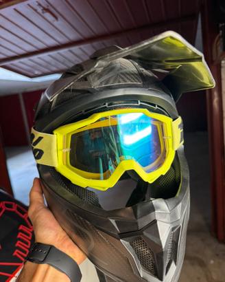 Casco motocross Hype in Carbonio