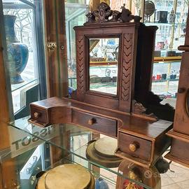 Specchio legno con cassetti