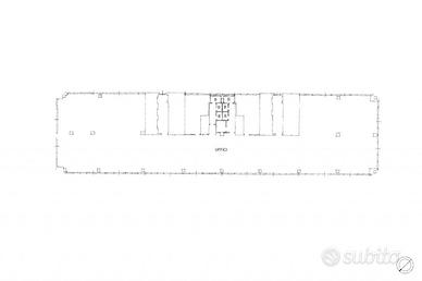 Ufficio al piano nono e sei posti auto