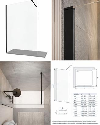 vetro doccia walk-in