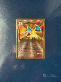 Charizard gold metal