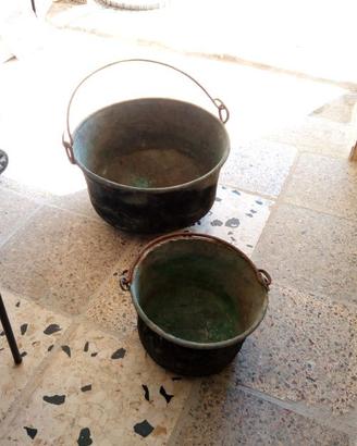 Conche in rame d'epoca
