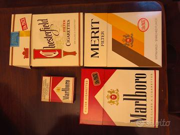 Lotto Scatole Sigarette  Marlboro, Chesterfield 