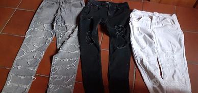3 paia di jeans taglia s