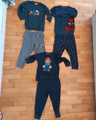 3 Pigiamini intimissimi taglia 4/5 anni