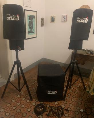 impianto  audio  professionale