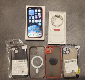 iPhone 13 128GB Red + varie cover