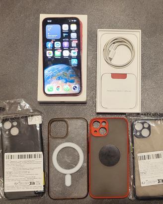 iPhone 13 128GB Red + varie cover