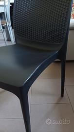 N.2 sedie Bohème antracite 