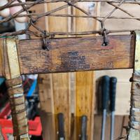 Set sci d’epoca in legno + ciaspole originali USA 