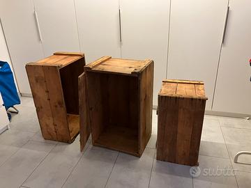 3 Casse di legno