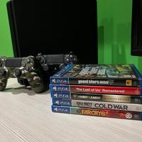 PS4 SLIM+5 giochi+2 controller