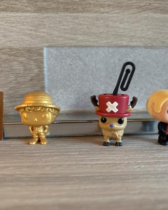 Statuetta Monkey D.Luffy One piece dorata e altri