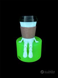 Mini Tazza Caffè 3D con Gambe 