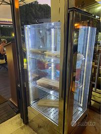 frigo vetrina 3 lati vetro positivo