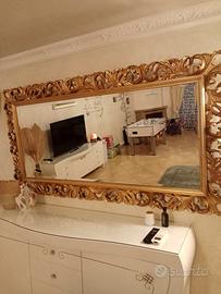 specchio in oro