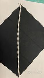 Bracciale tennis in oro bianco con diamanti