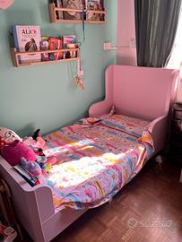 Letto  allungabile per bambine + materasso
