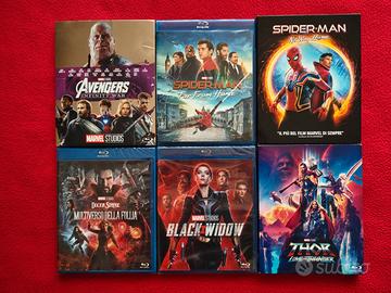 set Marvel Cinematic Universe blu ray nuovi!