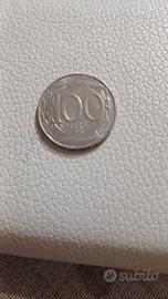 100 lire errore conio testa  capovolta