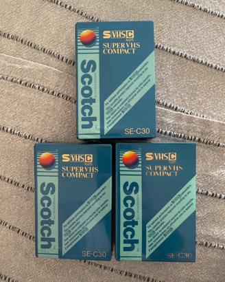 Set di 3 VHS-C Scotch SE-C30