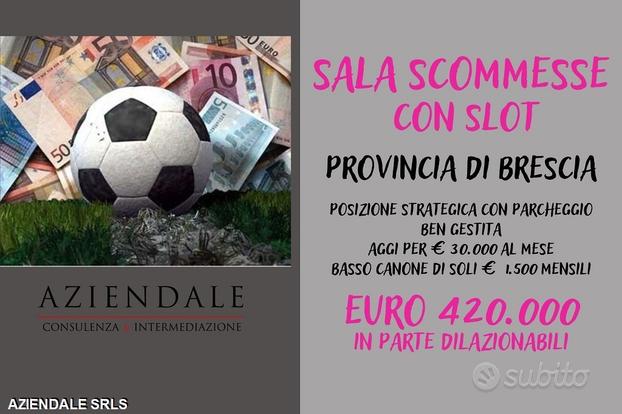 Sala scommesse con slot in provincia di brescia