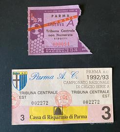 Biglietti stadio vintage Parma Calcio