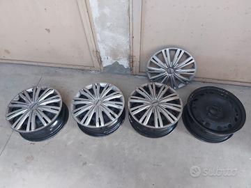 4 cerchi in lamiera raggio 15 5 fori