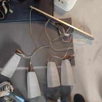 lampadario sospeso con 4 punti luce 