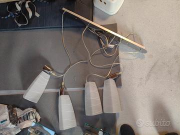 lampadario sospeso con 4 punti luce 