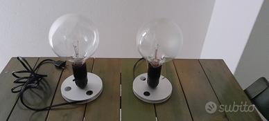 coppia lampade vintage Flos modello lampadina 