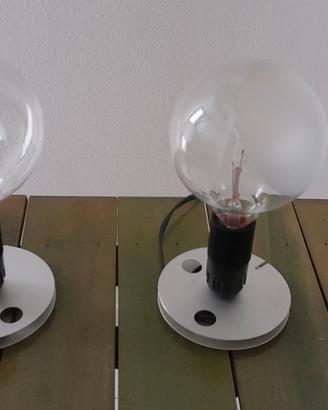 coppia lampade vintage Flos modello lampadina 