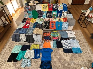 Lotto 73 pezzi armadio estivo completo taglia 3T