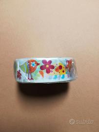 washi tape fiori hobby deco arte scrap nuovo