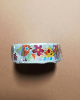 washi tape fiori hobby deco arte scrap nuovo