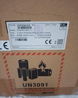 Inverter Huawei 6 kw più METER MONOFASE