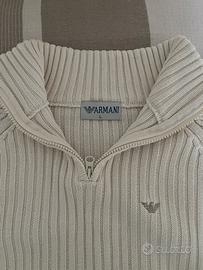 MAGLIONE BIANCO ARMANI