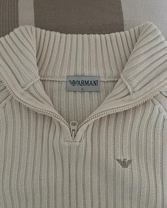 MAGLIONE BIANCO ARMANI