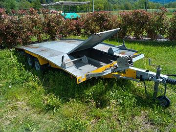 rimorchio trasporto auto doppio asse