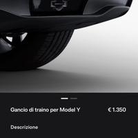 Gancio traino Tesla