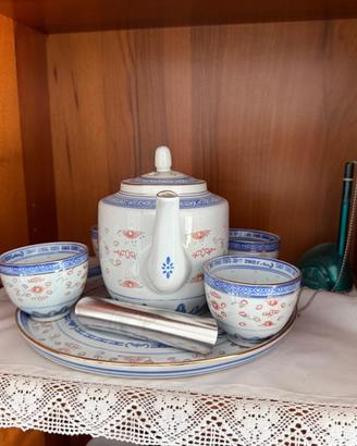 Set da tè in porcellana stile orientale